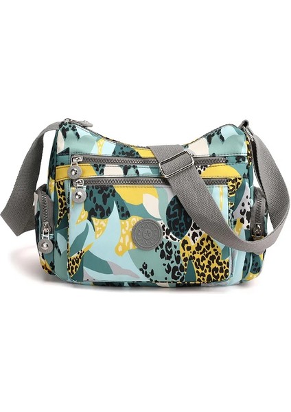 Kentsel Orman Çiçek Omuz Kırsal Kadın Avrupa Amerikan Vintage Fermuarlı Messenger Çanta (Yurt Dışından)