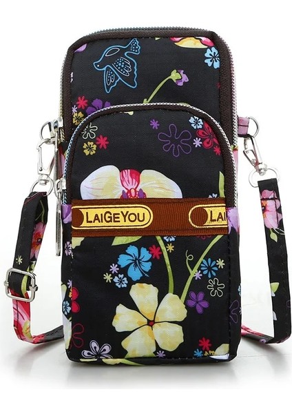Mgle Omuz Cep Telefonu Sporları Bilek Kol Eğik Geri Asılı Crossbody Sıfır Cüzdan Koşu Çanta (Yurt Dışından)