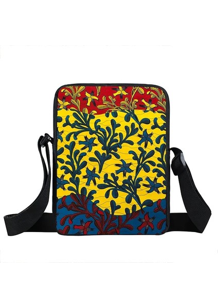 Afro Desen Messenger Kadın Tuval Crossbody Çanta (Yurt Dışından)