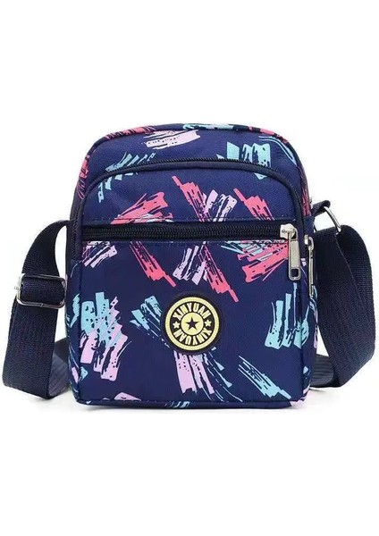 Kadın Messenger Naylon Eğlence Çapraz Küçük Crossbody Kore Çok Katmanlı Kadın Omuz Çanta (Yurt Dışından) indirimleri