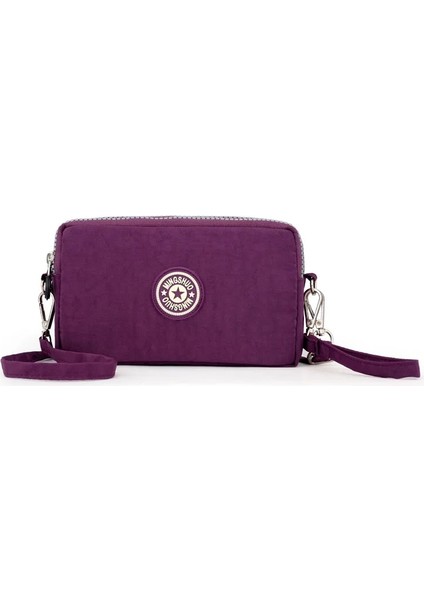 Trendy Üç Katmanlı Kadın Spor Cüzdan Crossbody Cep Telefonu Kılıfı Messenger Debriyaj Bozuk Para Cüzdanı Çanta (Yurt Dışından)