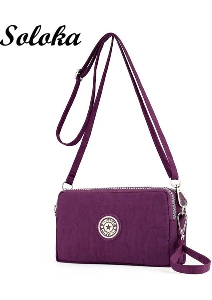 Trendy Üç Katmanlı Kadın Spor Cüzdan Crossbody Cep Telefonu Kılıfı Messenger Debriyaj Bozuk Para Cüzdanı Çanta (Yurt Dışından) fiyatları