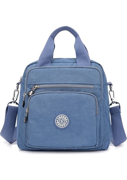 Dumankadın Postacı Seyahat Su Geçirmez Naylon Çift Omuz Crossbody Kadın Flap Tote Çanta (Yurt Dışından)