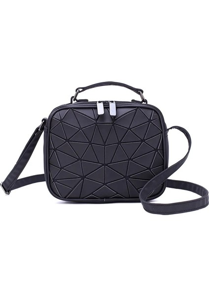 Düzensiz Dıomo Trend Kadın Küçük Omuz Geometrik Kadın Crossbody Aydınlık Kare Öğrenci Genç Kız Lazer Çanta (Yurt Dışından)