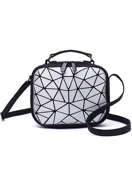 Düzensiz Dıomo Trend Kadın Küçük Omuz Geometrik Kadın Crossbody Aydınlık Kare Öğrenci Genç Kız Lazer Çanta (Yurt Dışından) fiyatları