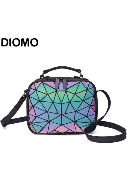 Düzensiz Dıomo Trend Kadın Küçük Omuz Geometrik Kadın Crossbody Aydınlık Kare Öğrenci Genç Kız Lazer Çanta (Yurt Dışından) modelleri