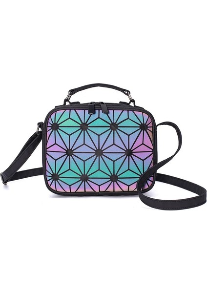 Düzensiz Dıomo Trend Kadın Küçük Omuz Geometrik Kadın Crossbody Aydınlık Kare Öğrenci Genç Kız Lazer Çanta (Yurt Dışından) fırsatları