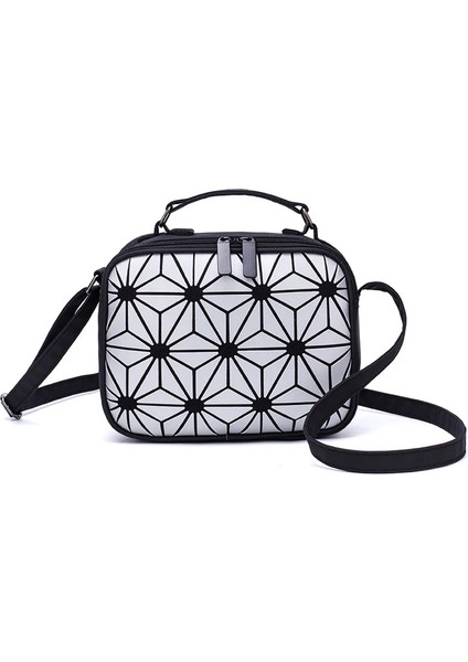 Düzensiz Dıomo Trend Kadın Küçük Omuz Geometrik Kadın Crossbody Aydınlık Kare Öğrenci Genç Kız Lazer Çanta (Yurt Dışından) indirimleri