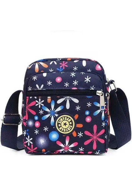 Renk9 Kadın Messenger Naylon Eğlence Çapraz Küçük Crossbody Kore Çok Katmanlı Kadın Omuz Çanta (Yurt Dışından) modelleri