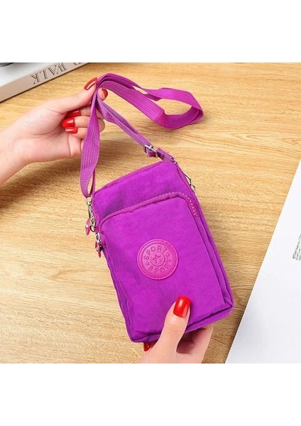 Kızlar Bozuk Para Cüzdanı Cüzdan Cep Kadın Messenger Para Kartları Tutucu Kadın Cüzdan Kılıfı Kalıp Fermuarlı Çanta (Yurt Dışından)