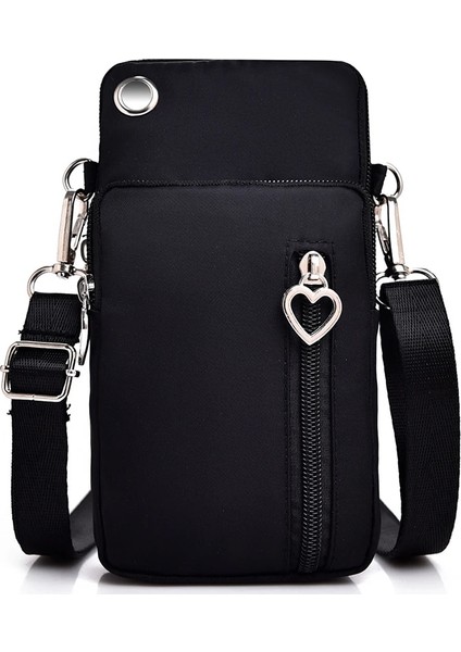 Kadın Messenger Küçük Omuz Çapraz Çok Fonksiyonlu Cep Telefonu Kulaklık Kılıfı Spor Çanta (Yurt Dışından)