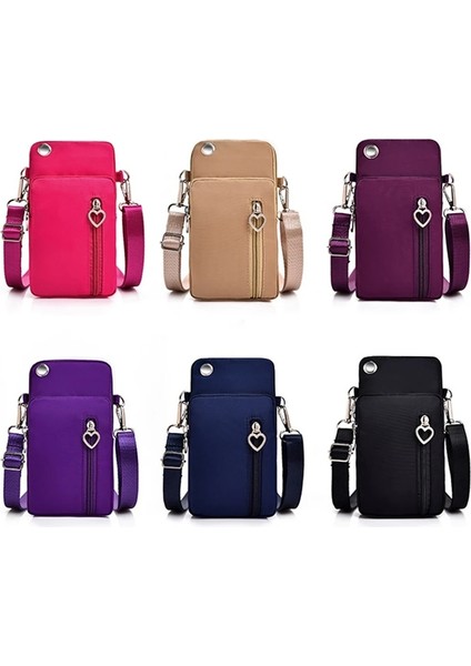 Kadın Messenger Küçük Omuz Çapraz Çok Fonksiyonlu Cep Telefonu Kulaklık Kılıfı Spor Çanta (Yurt Dışından) fiyatları