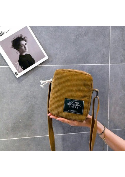 Kadın Crossbody Messenger Omuz Kadın Kadife Çanta (Yurt Dışından)