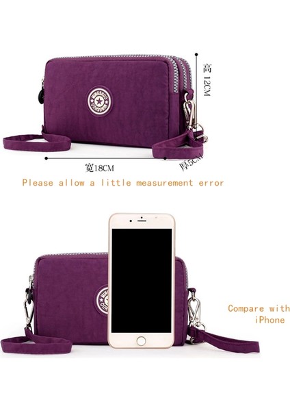 Kadın Evrensel Cep Telefonu Omuz Spor Cüzdanları Crossbody Omuz Messenger Bozuk Para Cüzdanı Çanta (Yurt Dışından) fırsatları