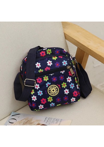 Kadın Naylon Eğlence Çapraz Küçük Kore Çok Katmanlı Kadın Tek Omuz Çanta (Yurt Dışından)