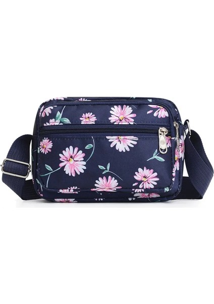 Renk6 Naylon Kumaş Eğlence Çapraz Kadın Orta Yaşlı Anne Cep Telefonu Omuz Crossbody Çanta (Yurt Dışından)