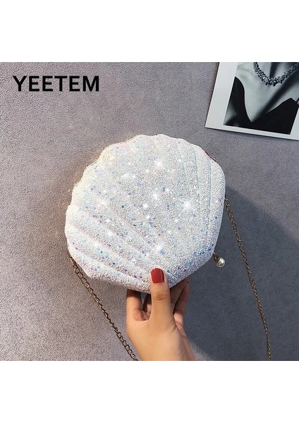 Zinciri Inci Pullu Ziyafet Parti Parlak Mell Kadın Messenger Cüzdan Çanta (Yurt Dışından) indirimleri