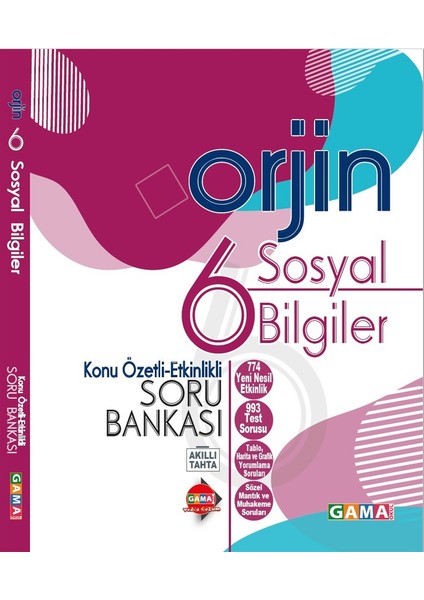 Orjin 6. Sınıf Sosyal Bilgiler Konu Özetli Soru Bankası