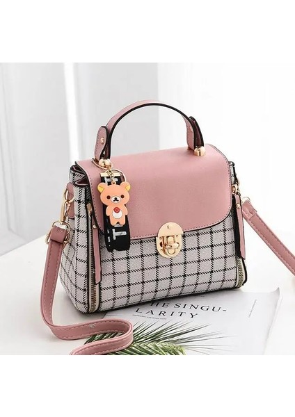 Kore Ekose Kadın Omuz Çapraz Paket Crossbody Baogesmall cm Çanta (Yurt Dışından)