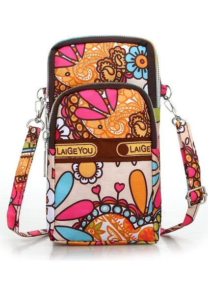 Mgle Omuz Cep Telefonu Sporları Bilek Kol Eğik Geri Asılı Crossbody Sıfır Cüzdan Koşu Çanta (Yurt Dışından)