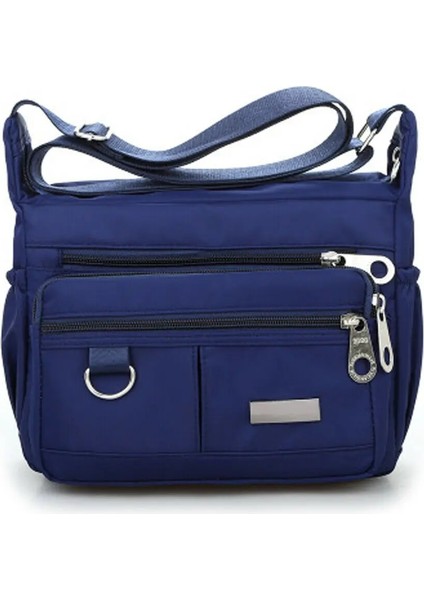 Kadın Su Geçirmez Naylon Messenger Çapraz Vücut Kadın Katı Fermuar Omuz Büyük Kapasiteli Çanta (Yurt Dışından) modelleri