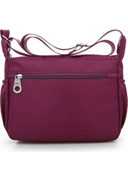 Kadın Su Geçirmez Naylon Messenger Çapraz Vücut Kadın Katı Fermuar Omuz Büyük Kapasiteli Çanta (Yurt Dışından) indirimleri