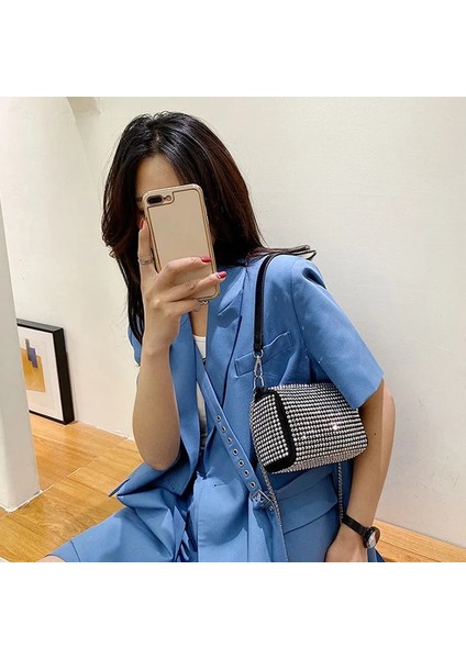 Inci 18X9X12CM Taklidi Elmas Zincir Crossbdoy Kadın Taşınabilir Küçük Kadın Askılı Debriyaj Boston Çanta (Yurt Dışından) fiyatları