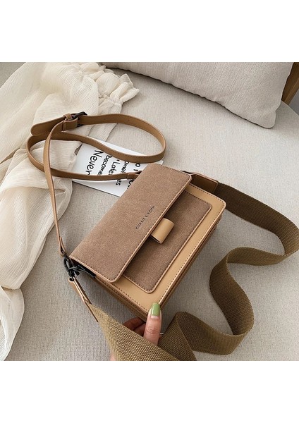 Kumral Geniş Bant Kadın Omuzdan Askılı Kadın Askılı Kadın Cep Telefonu Çanta (Yurt Dışından)
