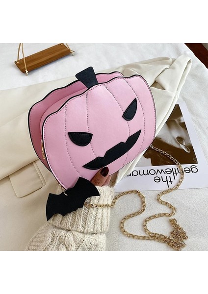 Kadın Fanny Crossbody Cadılar Bayramı Şeytan Kabak Şekilli Fantastik Zincir Askılı Omuz Çanta (Yurt Dışından) fırsatları