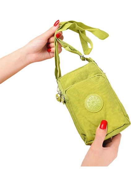 Spor Cüzdan Cep Telefonu Omuz Kılıf Kemer Sikke Cüzdan Retro Anahtarlık Küçük Para Çanta (Yurt Dışından)