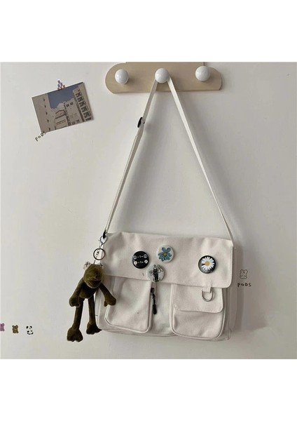 Xierya Kadın Kanvas Askılı Gençlik Kadın Omuz Öğrenci Büyük Kapasiteli Kadın Crossbody Kadın Paketi Çanta (Yurt Dışından) modelleri