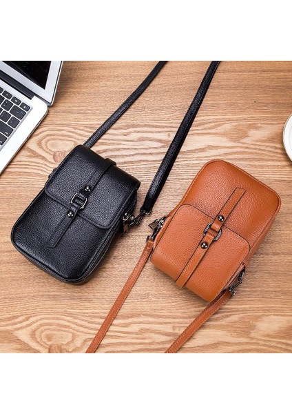 Kadın Cep Telefonu Telefon Cebi Deri Omuz Kadın Crossbody Telefonlar Küçük Çanta (Yurt Dışından) indirimleri