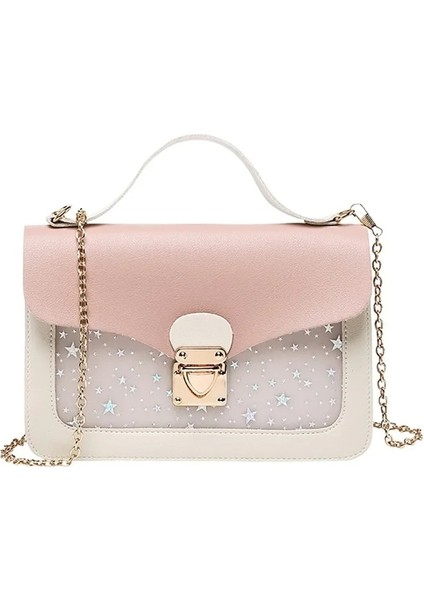 Kadın Mini Küçük Kare Paket Omuz Yıldız Pullu Messenger Crossbody Debriyaj Cüzdan Çanta (Yurt Dışından) indirimleri