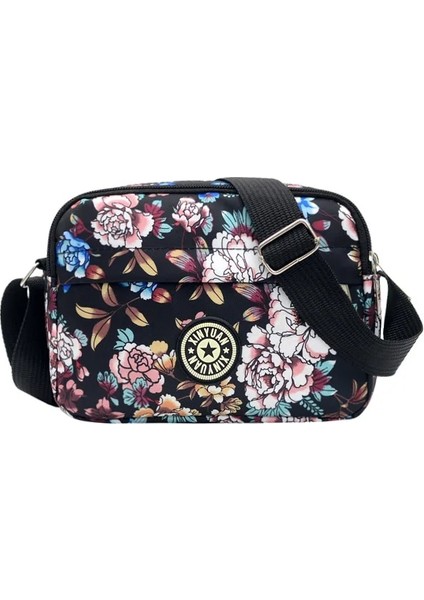 Mini Kanvas Cep Telefonu Kadın Tek Omuz Küçük Crossbody Eğlence Kadın Messenger Çanta (Yurt Dışından)