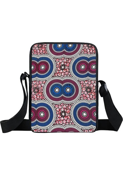 Afro Desen Messenger Kadın Tuval Crossbody Çanta (Yurt Dışından)