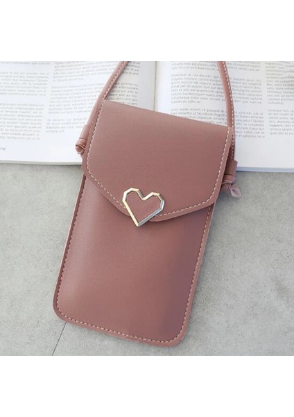 Derin Telefon Cüzdanları Şeffaf Dokunmatik Ekran Cep Telefonu Kılıfı Kadın Telefonu Messenger Küçük Flap Kalıpçı Çanta (Yurt Dışından)