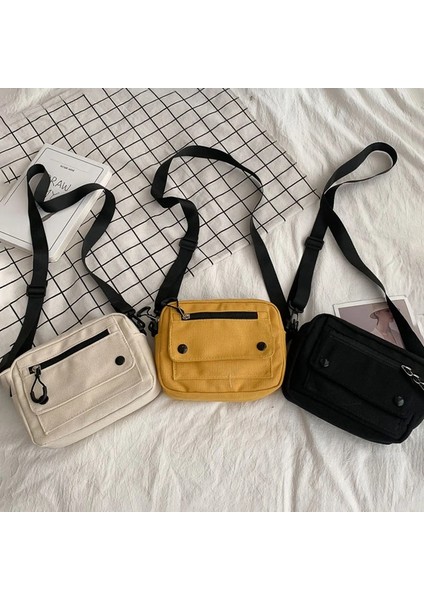 Kadın Kanvas Japonya Kız Küçük Omuz Kore Kadın Messenger Crossbody Telefon Çanta (Yurt Dışından) modelleri