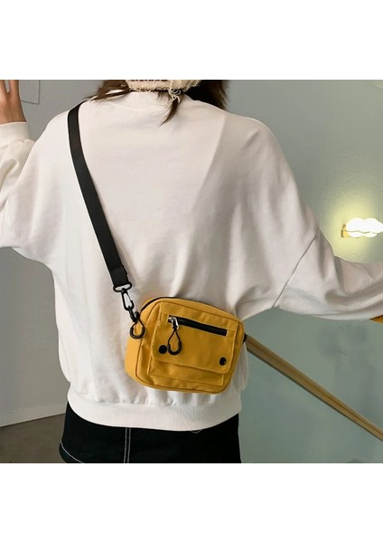 Kadın Kanvas Japonya Kız Küçük Omuz Kore Kadın Messenger Crossbody Telefon Çanta (Yurt Dışından) fırsatları