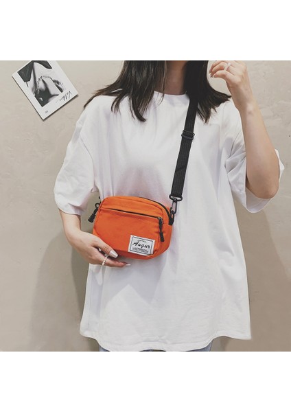 Kadın Unisex Fanny Crossbody Günlük Düz Trend Kare Günlük Omuz Paketi Harajuku Kore Çanta (Yurt Dışından) indirimleri