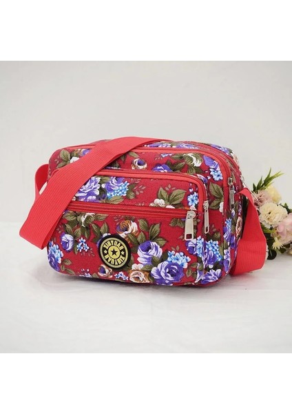 Durak Kadın Kaynak Yaşlı Bez Kore Kanvas Çatallı Tek Omuz Kadın Kanvas Crossbody Çanta (Yurt Dışından)