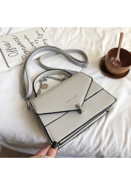 15X Kızlar Küçük Kare Ummer Zincirler Kadın Omuz Kilit Gelgit Çapraz Kadın Çanta (Yurt Dışından)