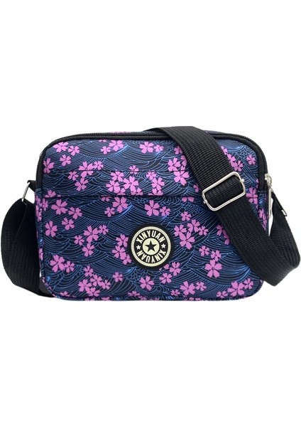 Kadın Tek Omuz Küçük Crossbody Eğlence Kadın Messenger Mini Kanvas Cep Telefonu Çanta (Yurt Dışından)