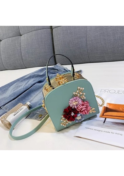 Deve Metal Klip Küçük Kare Çiçek Omuz Çapraz Omuz 822 Çanta (Yurt Dışından) modelleri
