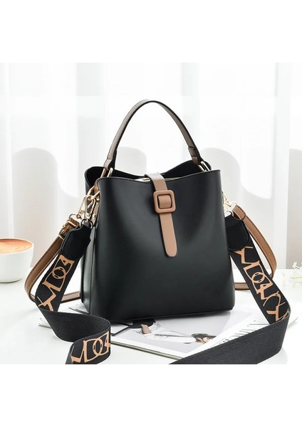 Kadın Geniş Omuz Askısı Kova Büyük Kapasiteli Tek Omuz Messenger Kadın Çanta (Yurt Dışından) fırsatları