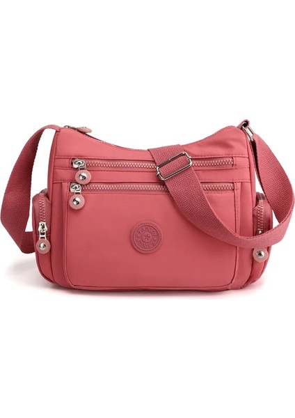 Çiçek Omuz Kırsal Kadın Avrupa Amerikan Vintage Fermuarlı Messenger Çanta (Yurt Dışından)