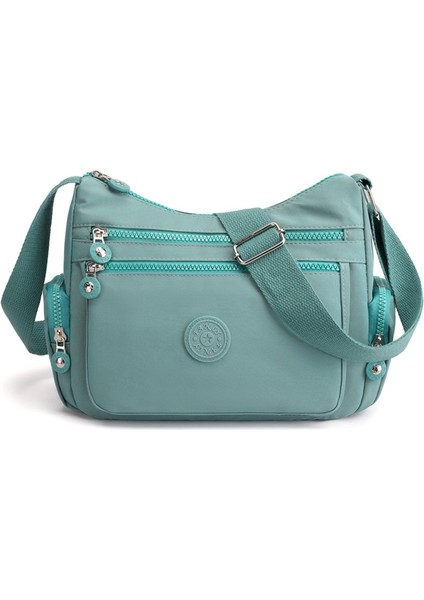 Çiçek Omuz Kırsal Kadın Avrupa Amerikan Vintage Fermuarlı Messenger Çanta (Yurt Dışından)