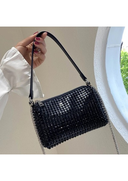 Punk Kadın Elmas Tote Kadın Taklidi Omuz Kadın Debriyaj Küçük Crossbody Çanta (Yurt Dışından) fiyatları