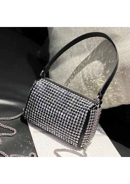 Punk Kadın Elmas Tote Kadın Taklidi Omuz Kadın Debriyaj Küçük Crossbody Çanta (Yurt Dışından) indirimleri
