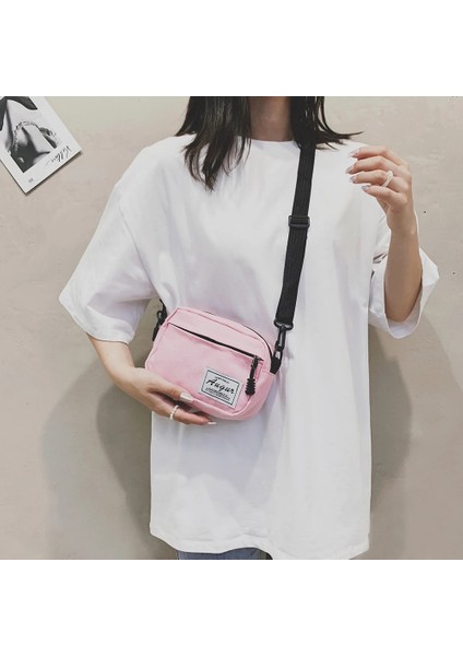 Unisex Fanny Crossbody Kadın Trendi Katı Eğlence Kare Omuz Paketi Harajuku Kore Telefon Çanta (Yurt Dışından) fiyatları