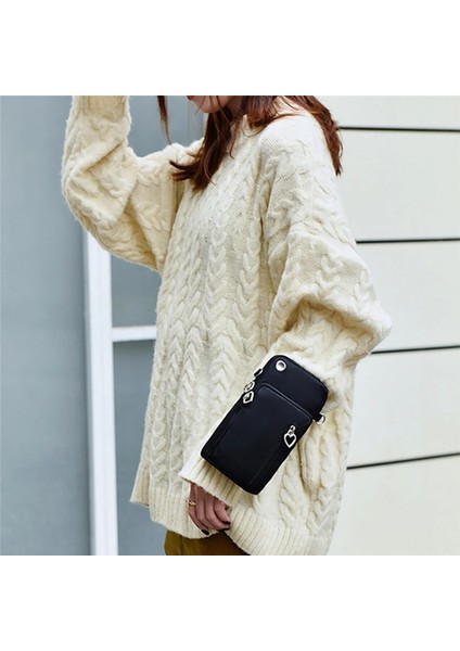 Kadın Messenger Küçük Omuz Çapraz Çok Fonksiyonlu Cep Telefonu Kulaklık Kılıfı Spor Çanta (Yurt Dışından) fırsatları